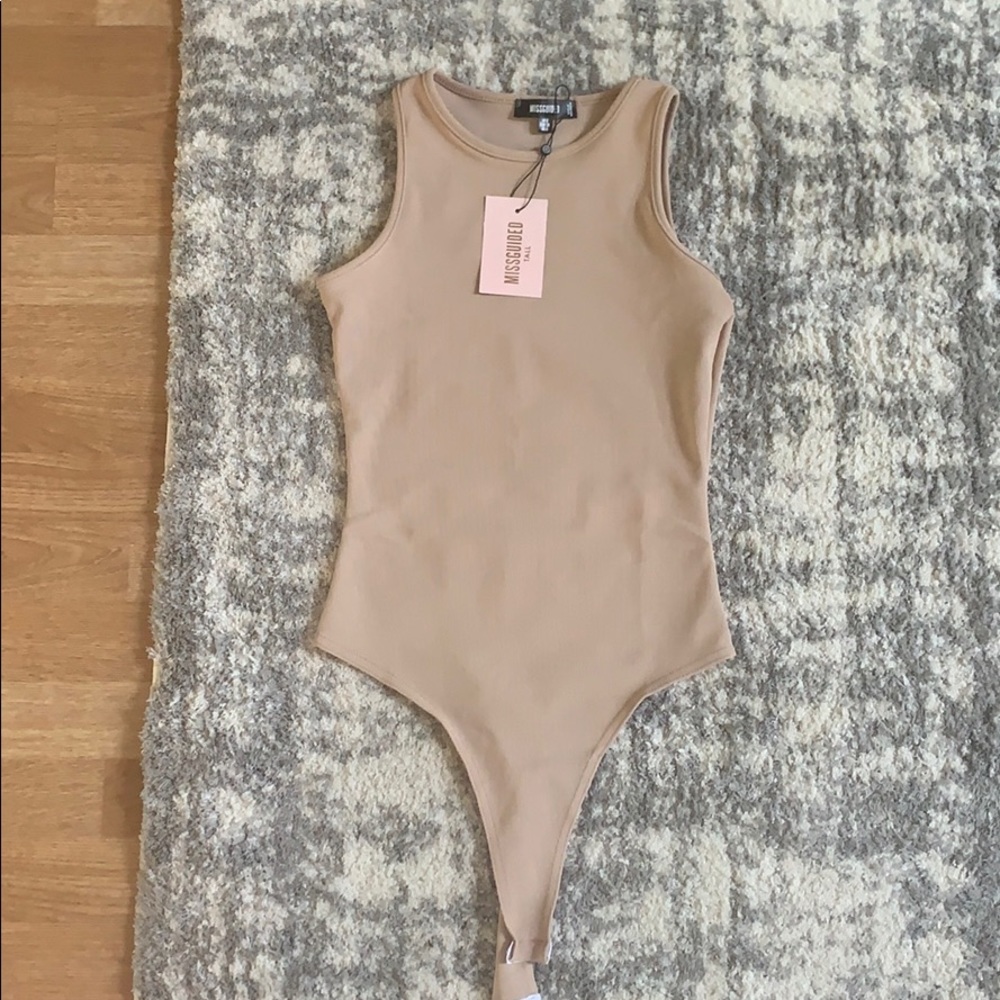 Ribbed racerback bodysuit